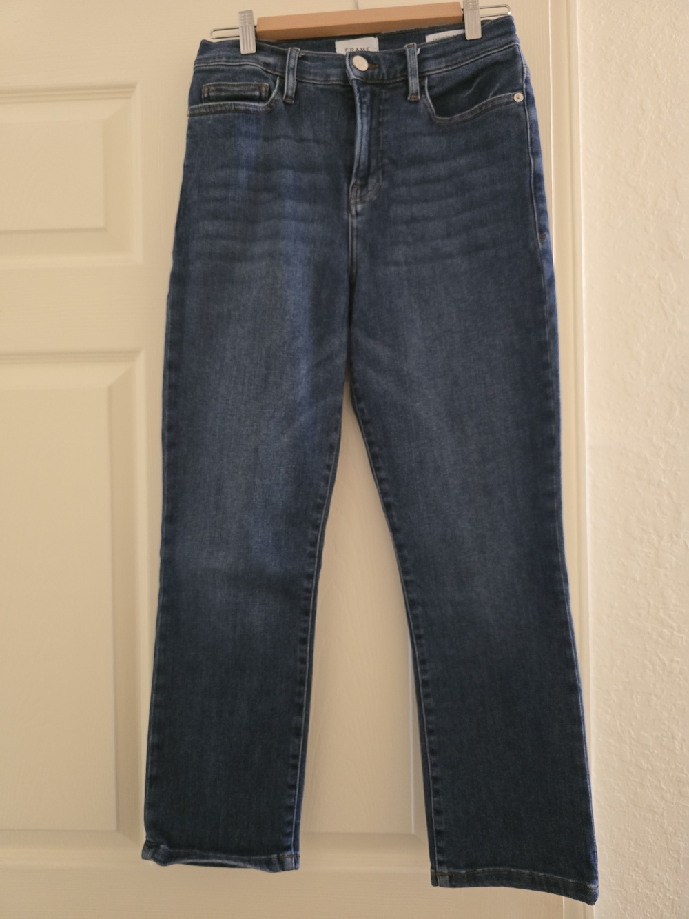 Frame Denim Women's Straight Leg Jeans in Dark Wash